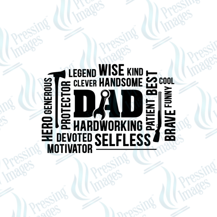 DTF 2654 Dad collage - Pressing Images