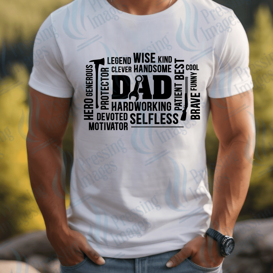 DTF 2654 Dad collage - Pressing Images