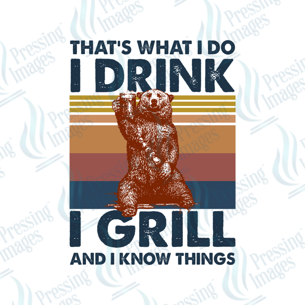 DTF 2667 I drink I grill - Pressing Images