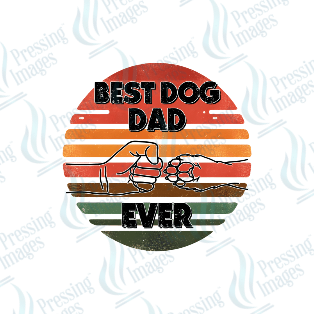 DTF 2677 Best dog dad ever - Pressing Images
