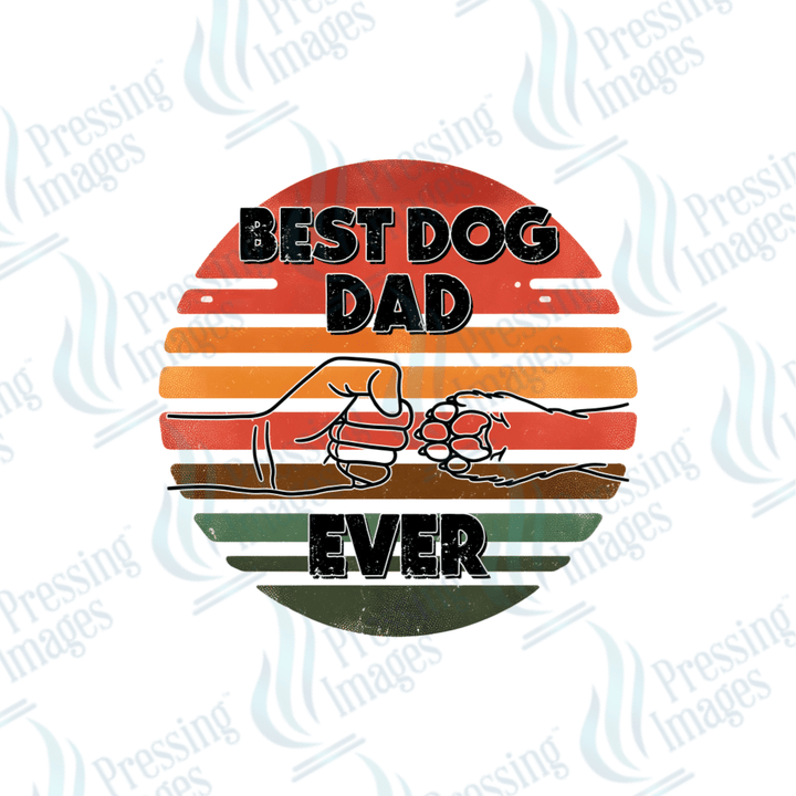 DTF 2677 Best dog dad ever - Pressing Images