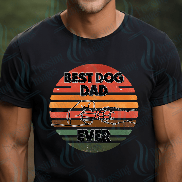 DTF 2677 Best dog dad ever - Pressing Images