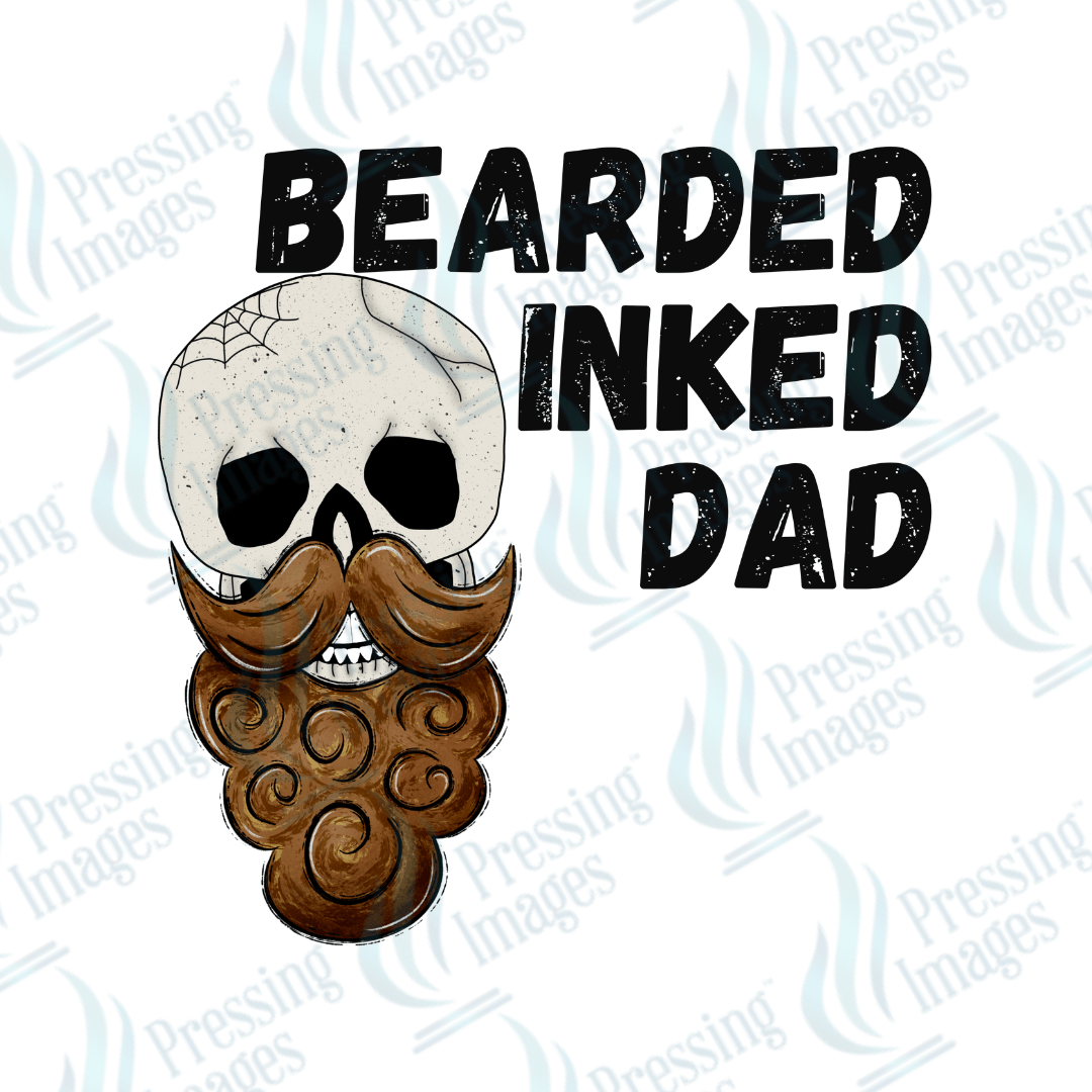 DTF 2678 Bearded inked dad - Pressing Images