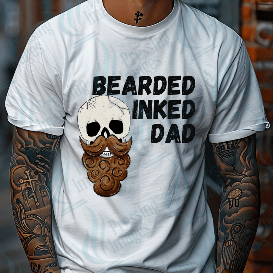 DTF 2678 Bearded inked dad - Pressing Images