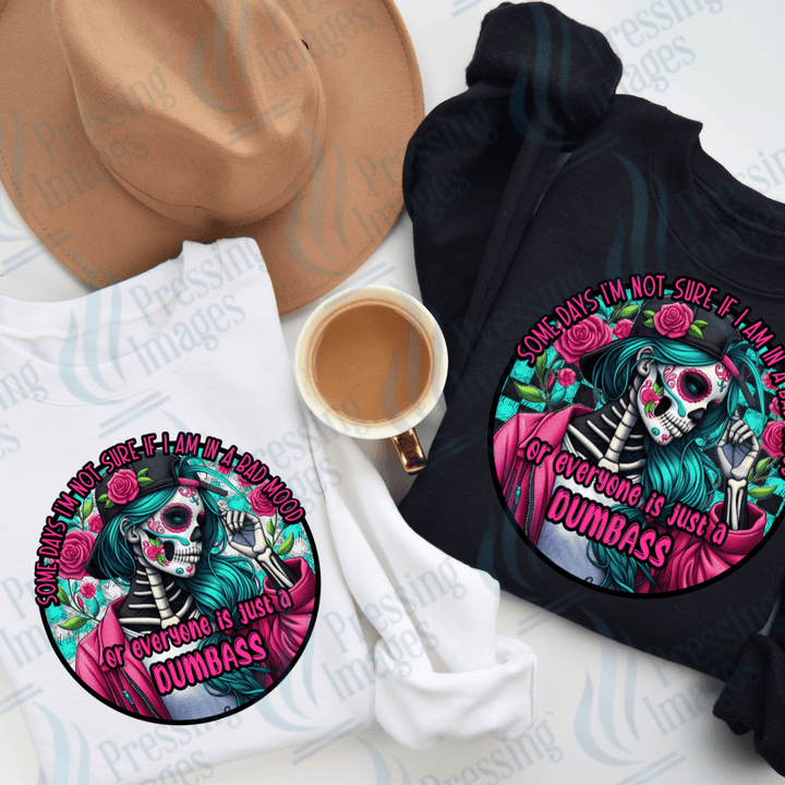 DTF 2688 Everyone is just a dumbass skull - Pressing Images