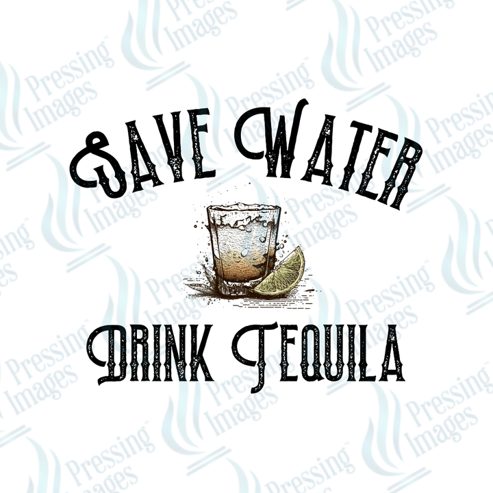 DTF 2723 Save water - Pressing Images