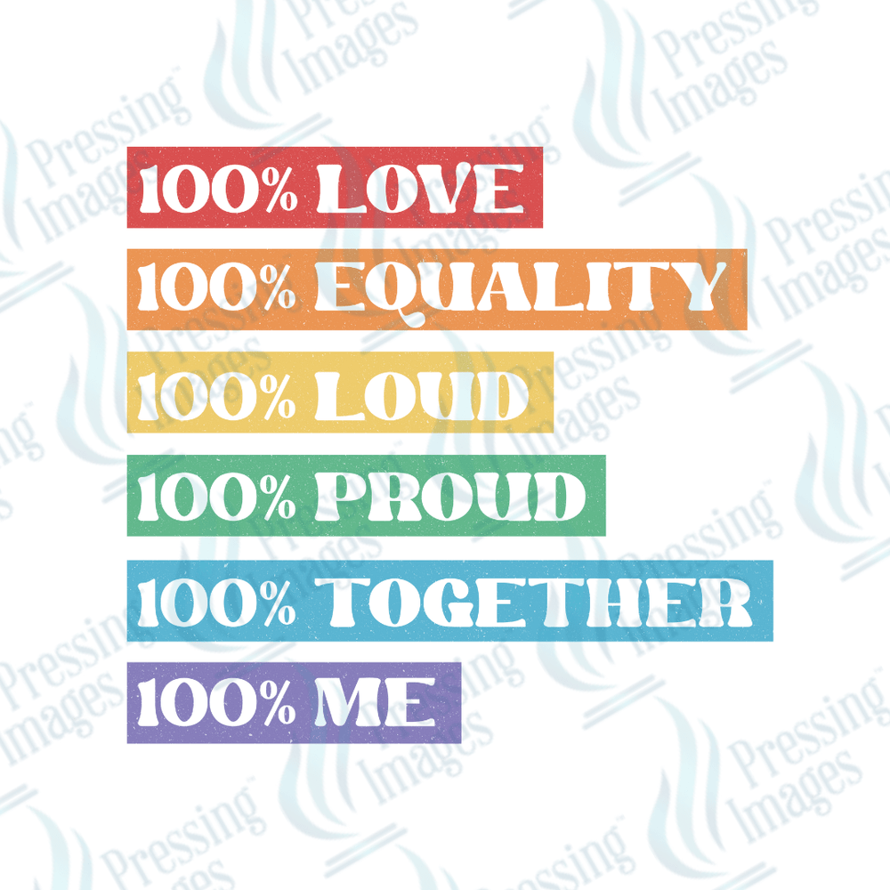 DTF 2737 100% Pride - Pressing Images