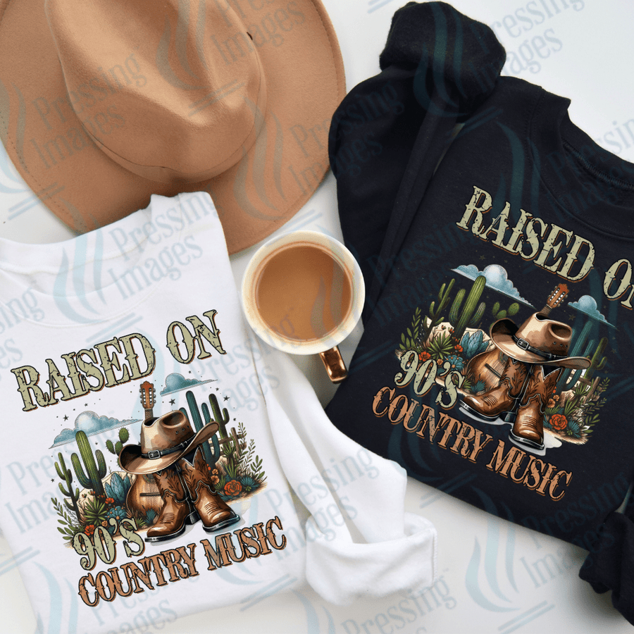 DTF 2750 Raised on 90's Country music - Pressing Images