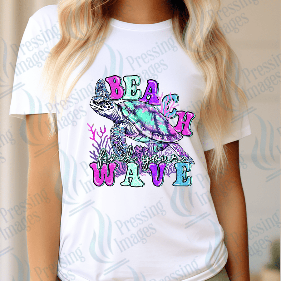 DTF 2751 Beach wave - Pressing Images