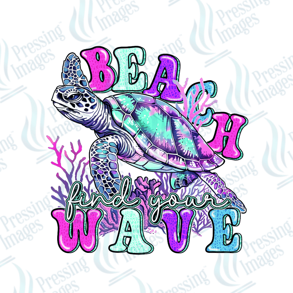 DTF 2751 Beach wave - Pressing Images