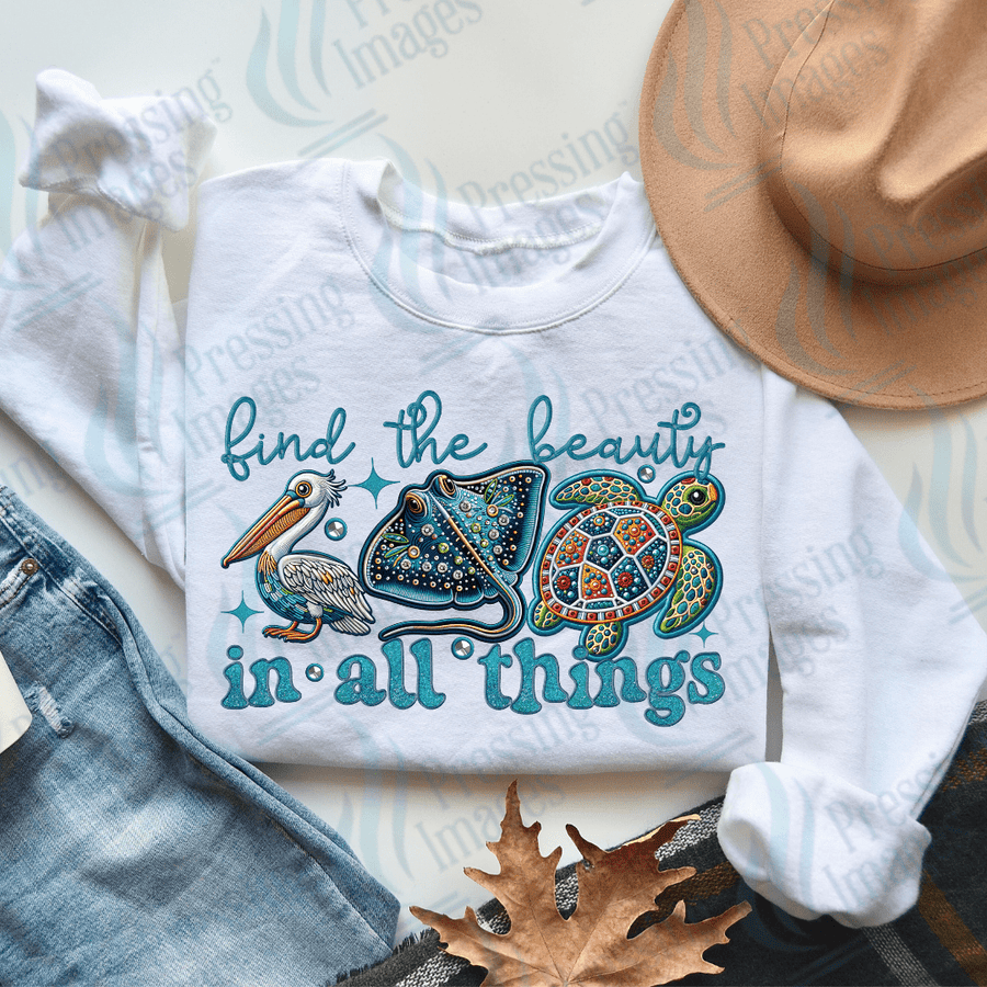 DTF 2765 Find beauty in all things - Pressing Images