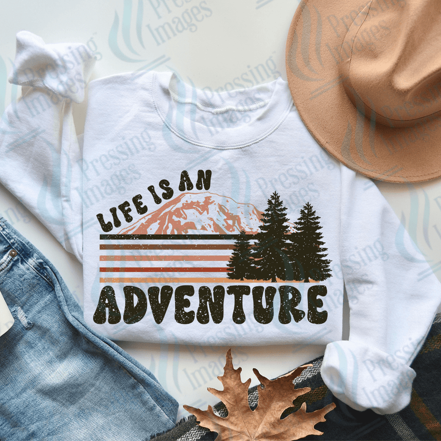 DTF 2773 Life is an adventure - Pressing Images