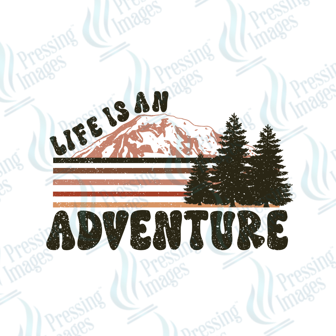 DTF 2773 Life is an adventure - Pressing Images