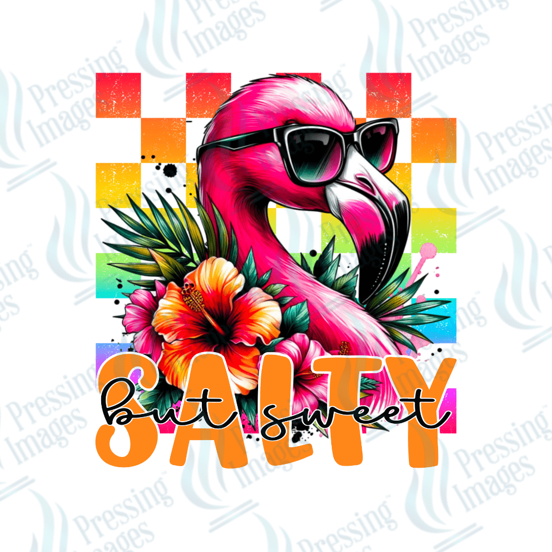 DTF 2780 Salty but sweet Flamingo - Pressing Images