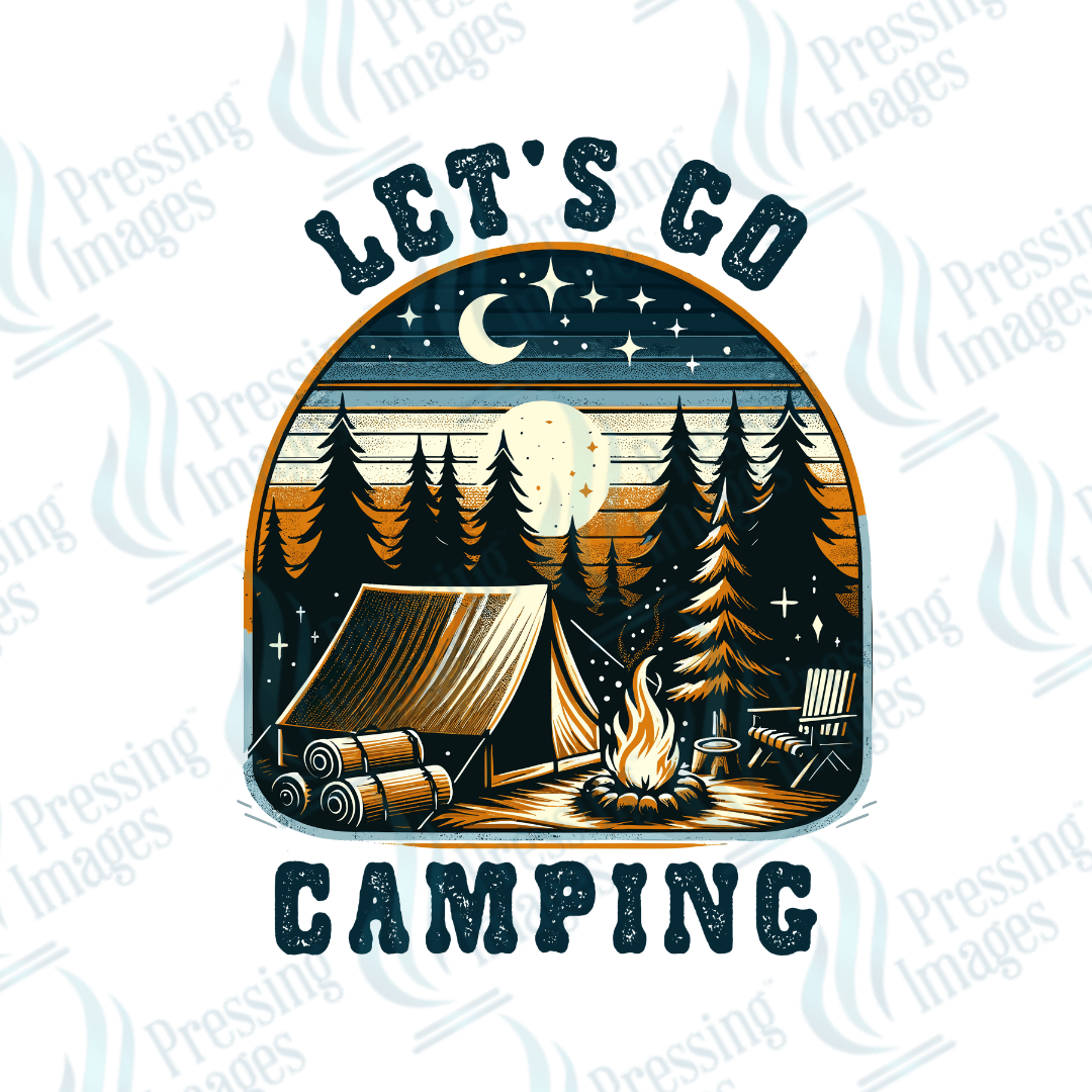 DTF 2787 Let's go camping - Pressing Images