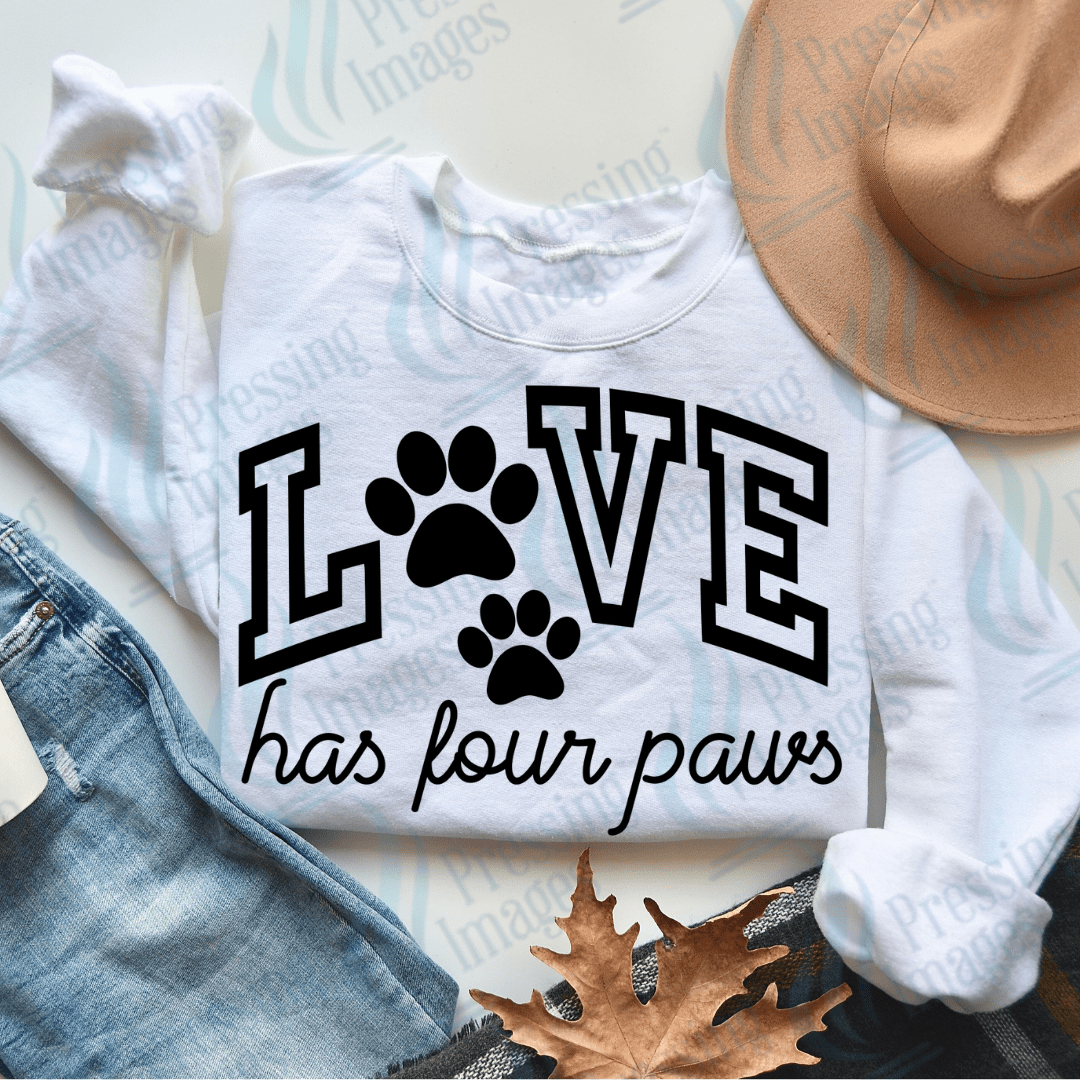 DTF 2789 Love has four paws - Pressing Images