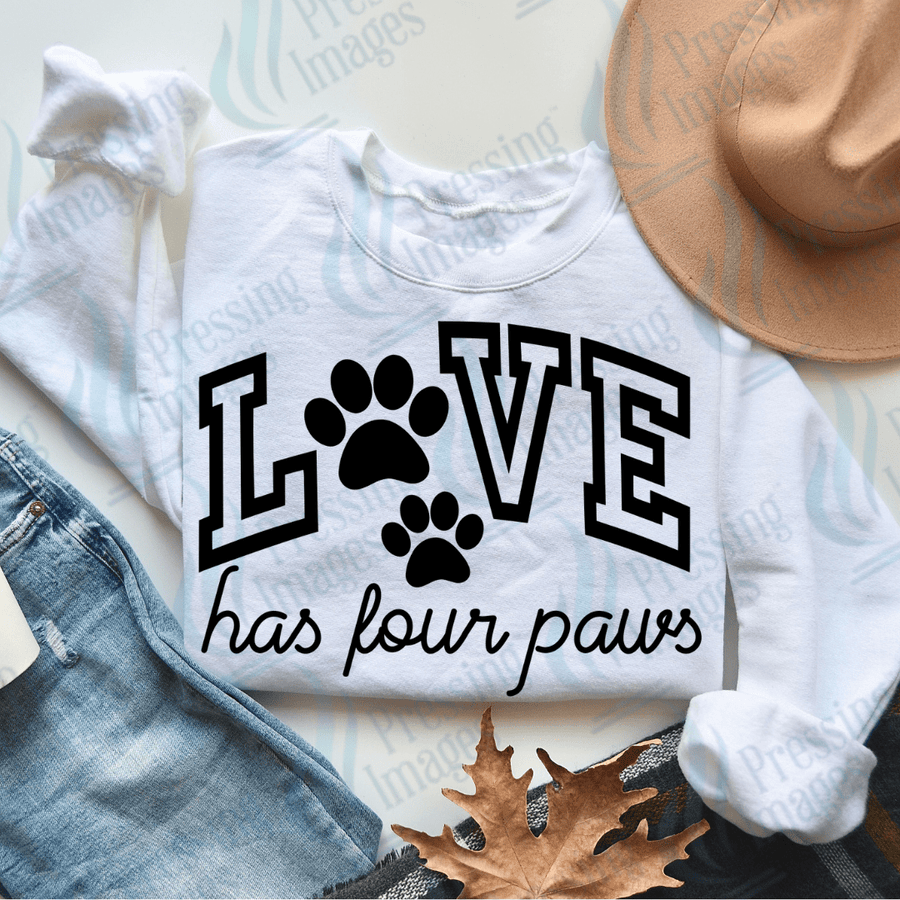 DTF 2789 Love has four paws - Pressing Images