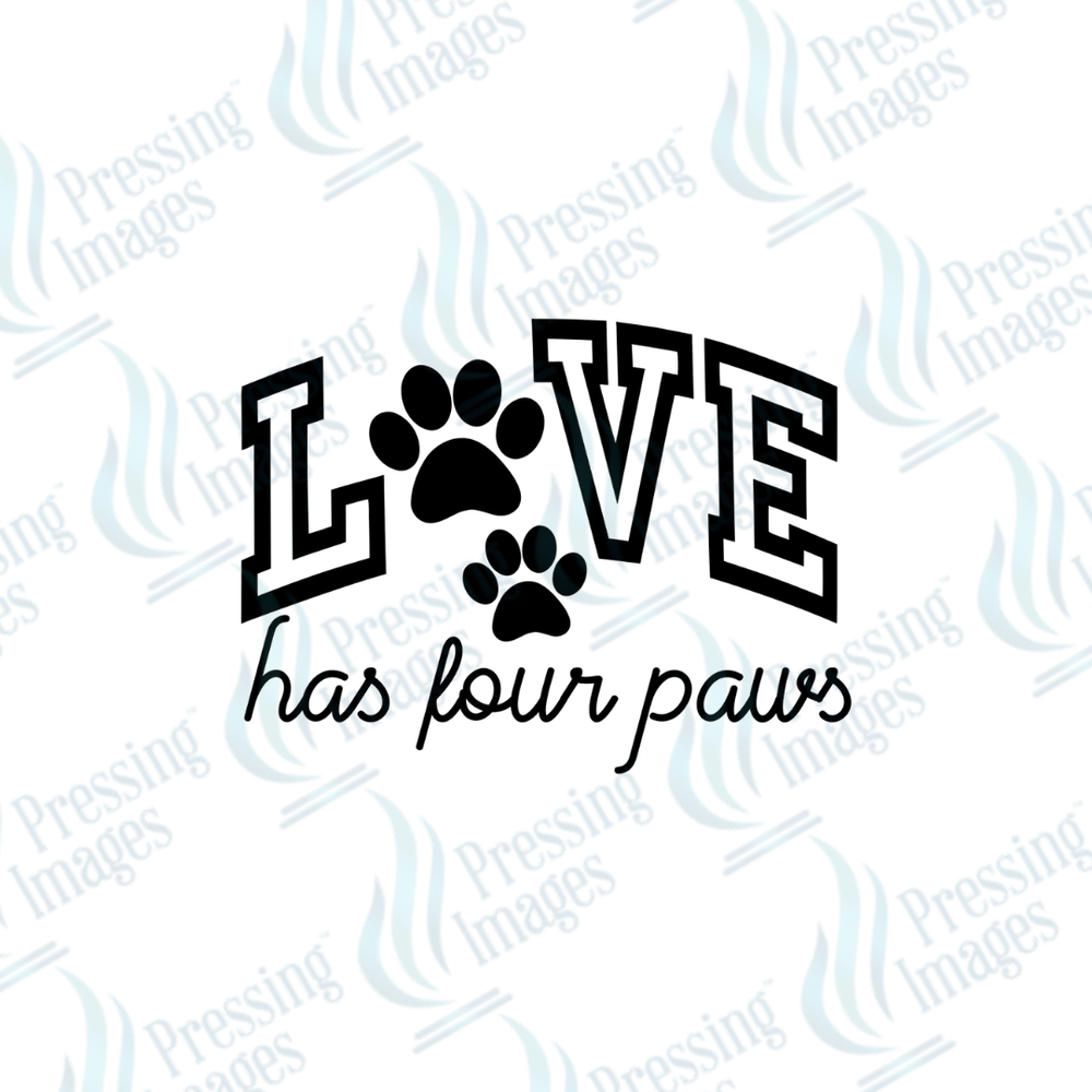 DTF 2789 Love has four paws - Pressing Images