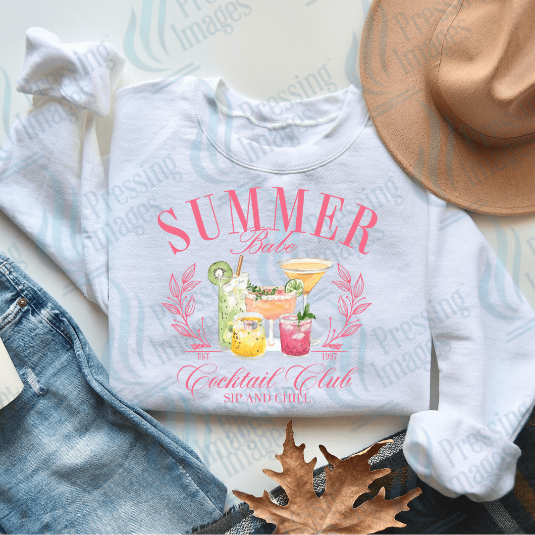 DTF 2794 Summer babe social club - Pressing Images