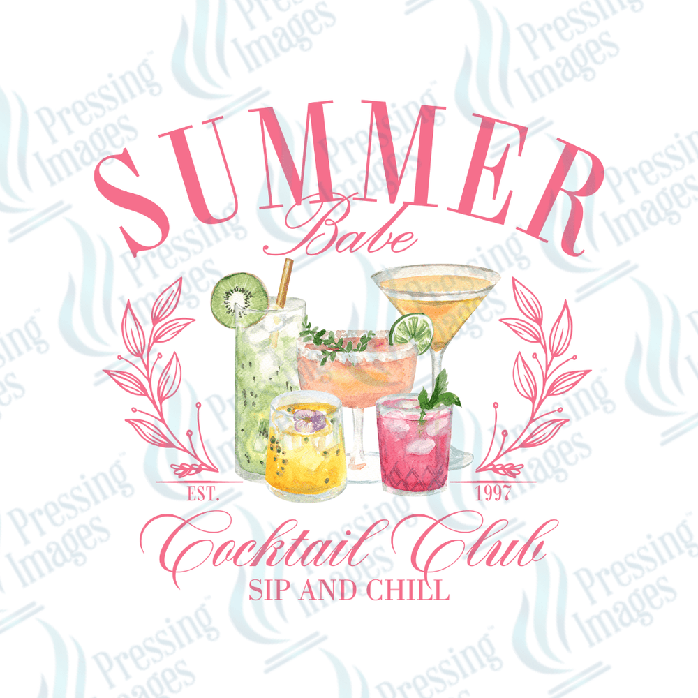 DTF 2794 Summer babe social club - Pressing Images