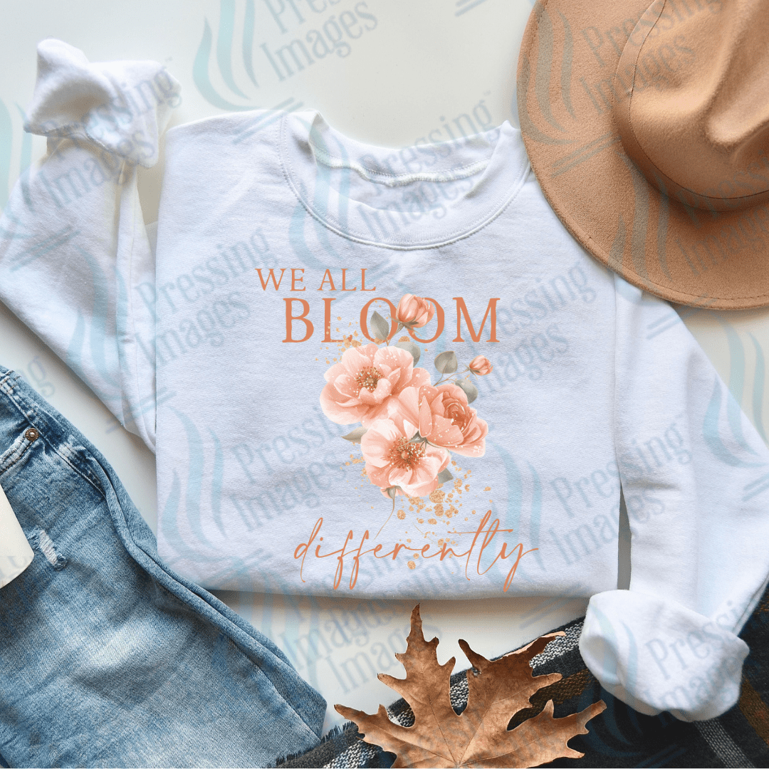 DTF 2805 We all bloom a little different - Pressing Images
