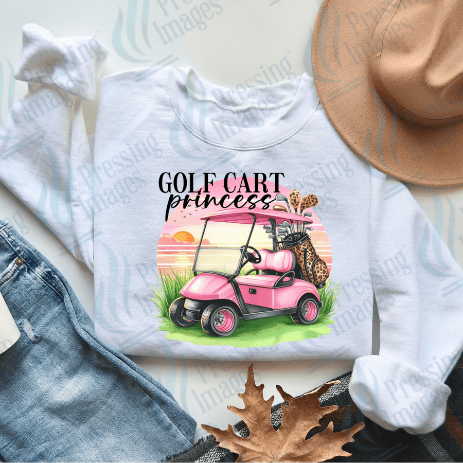 DTF 2814 Golf cart princess - Pressing Images