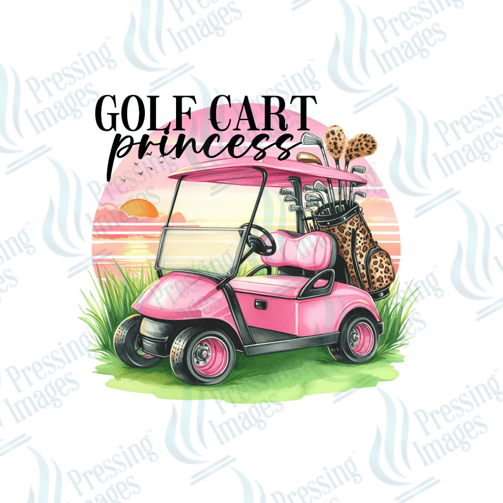 DTF 2814 Golf cart princess - Pressing Images