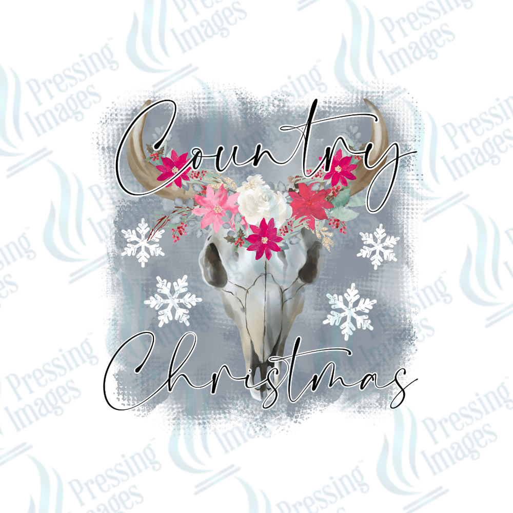 DTF 2834 Country Christmas - Pressing Images