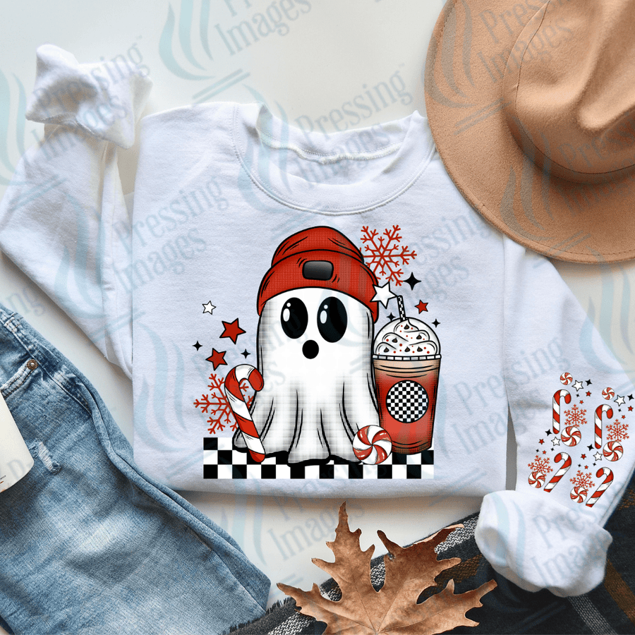 DTF 2848 Peppermint mocha ghost - Pressing Images