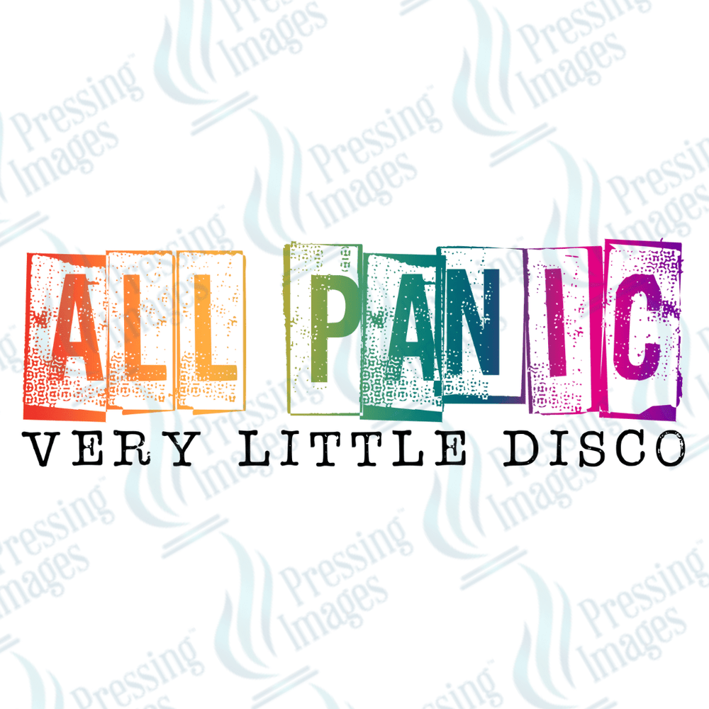 DTF 2860 All panic very little disco - Pressing Images