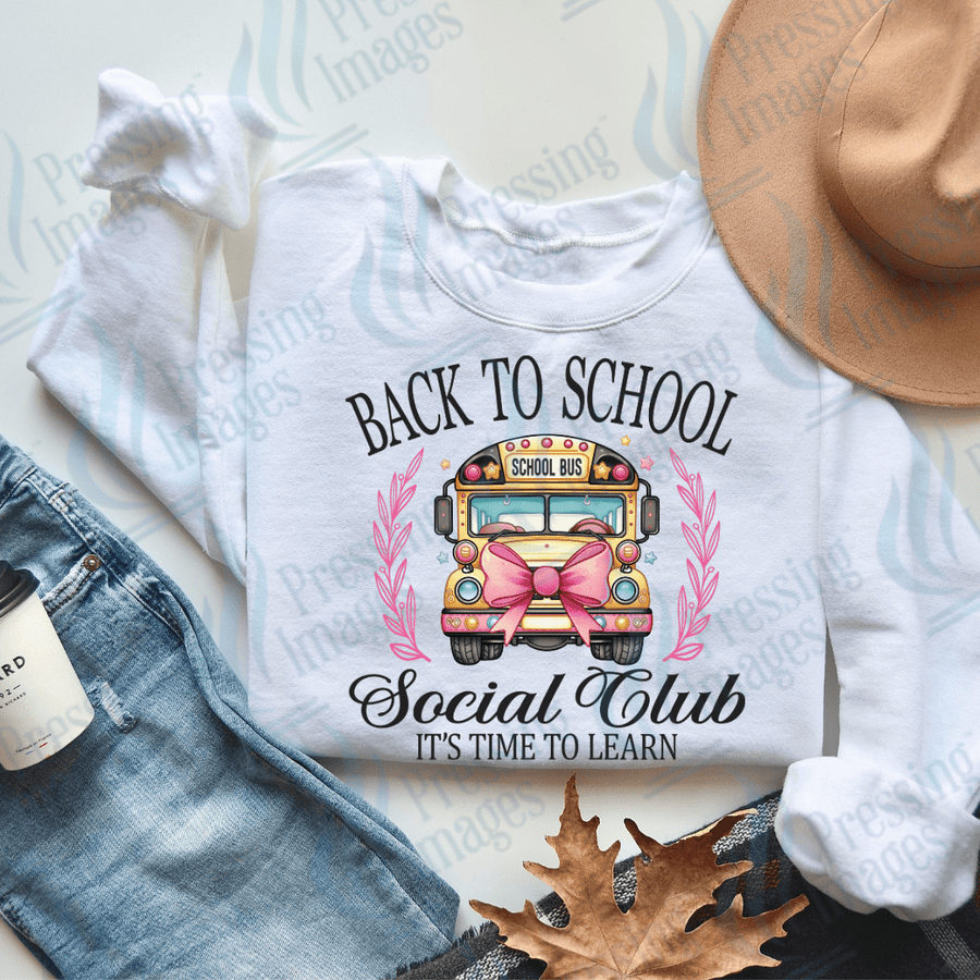 DTF 2863 Back to school social club - Pressing Images