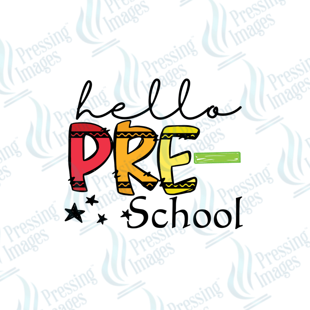 DTF 2864 Hello preschool - Pressing Images
