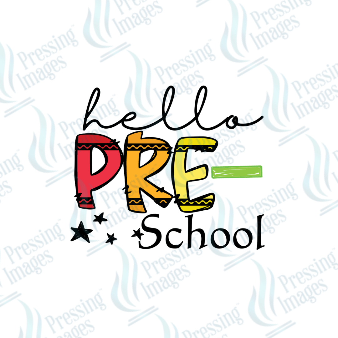 DTF 2864 Hello preschool - Pressing Images