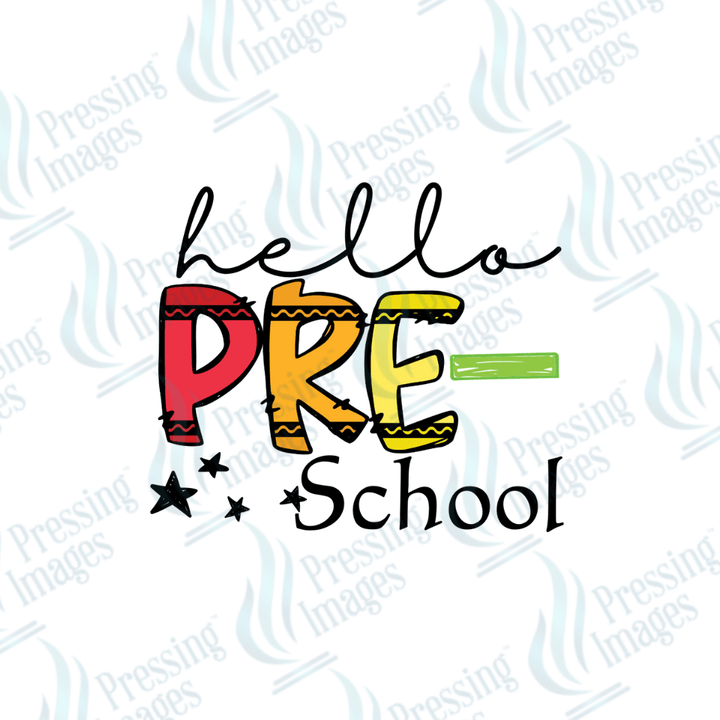 DTF 2864 Hello preschool - Pressing Images