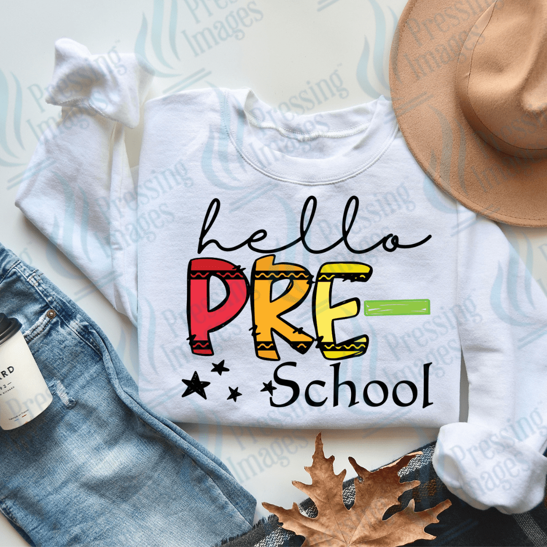 DTF 2864 Hello preschool - Pressing Images