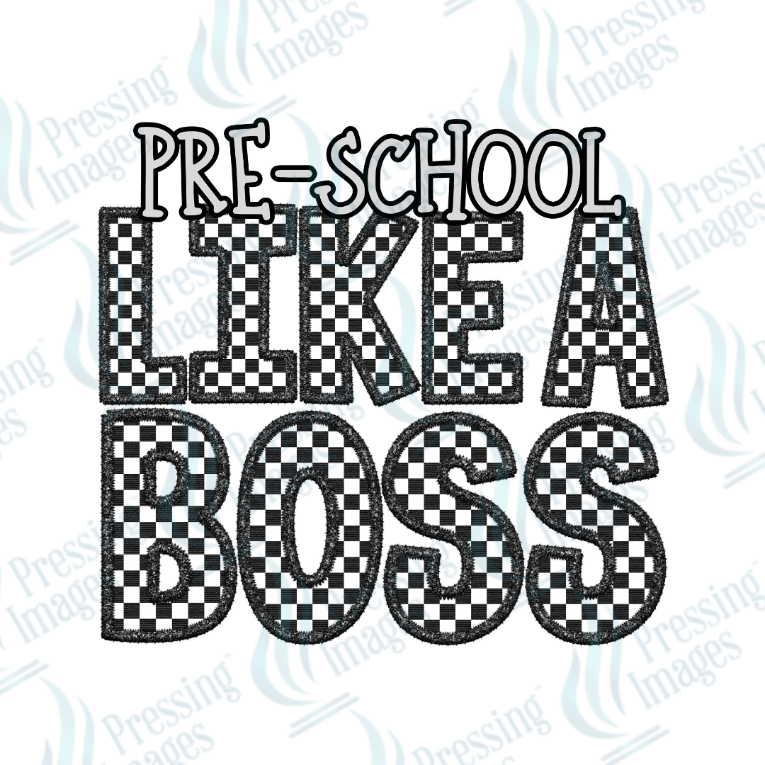 DTF 2865 Preschool like a boss - Pressing Images