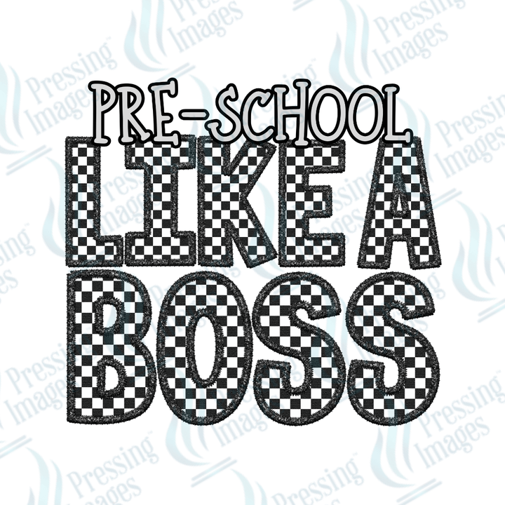 DTF 2865 Preschool like a boss - Pressing Images