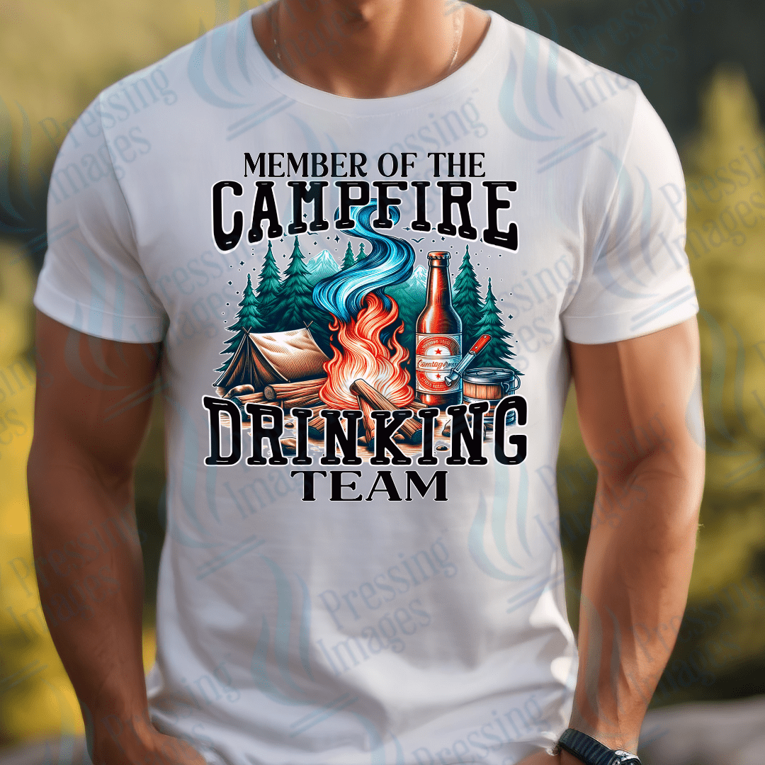 DTF 2877 Member of the campfire drinking team - Pressing Images