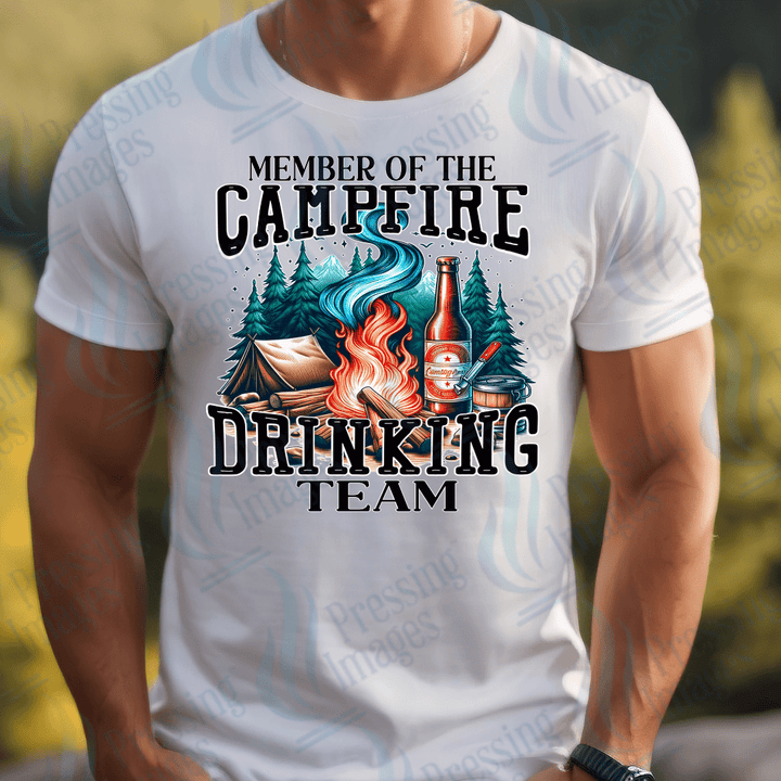 DTF 2877 Member of the campfire drinking team - Pressing Images