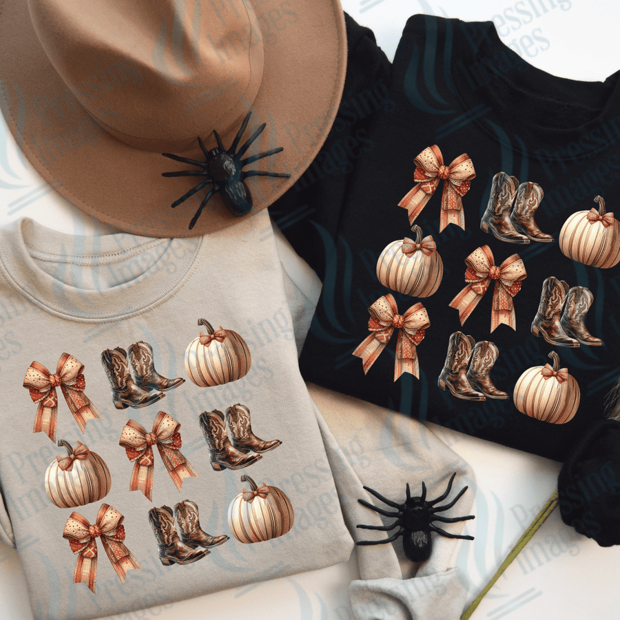 DTF 2901 Boots and bows - Pressing Images