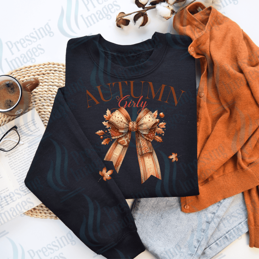 DTF 2902 Autumn girl - Pressing Images