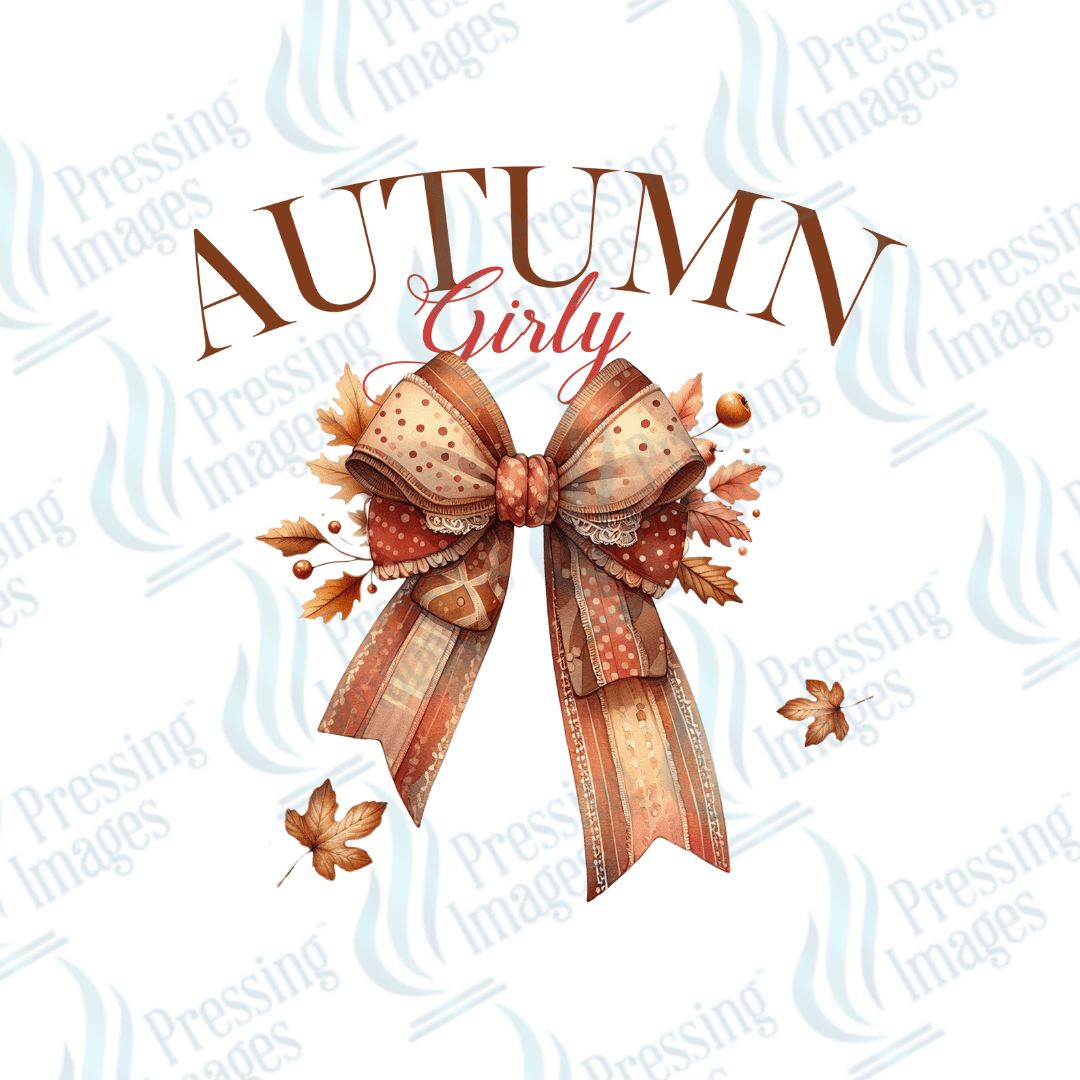 DTF 2902 Autumn girl - Pressing Images