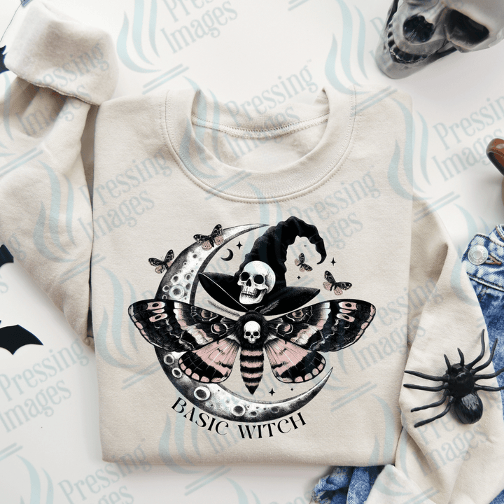 DTF 2917 Moth basic witch - Pressing Images