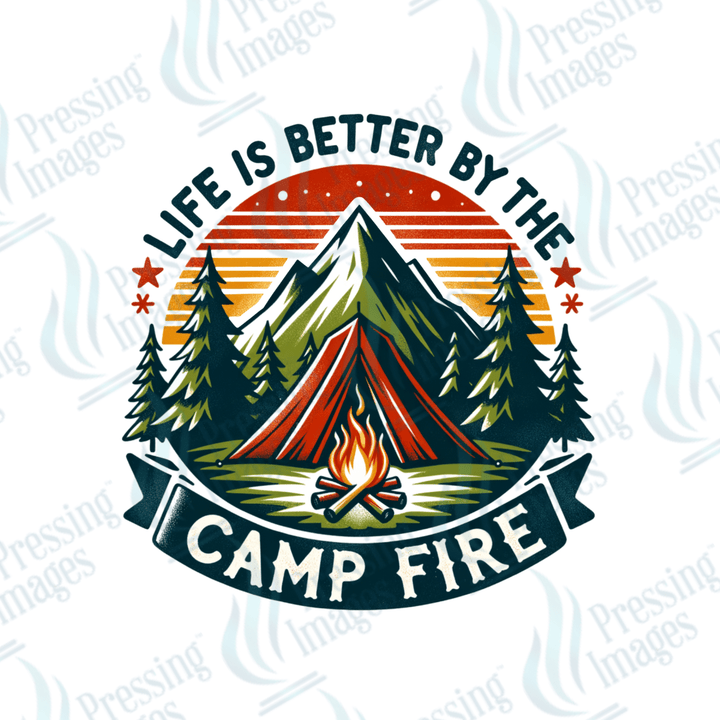 DTF 2950 Life is better by the campfire - Pressing Images