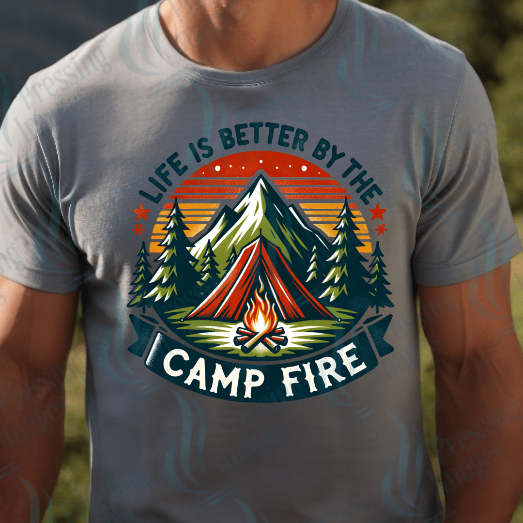DTF 2950 Life is better by the campfire - Pressing Images