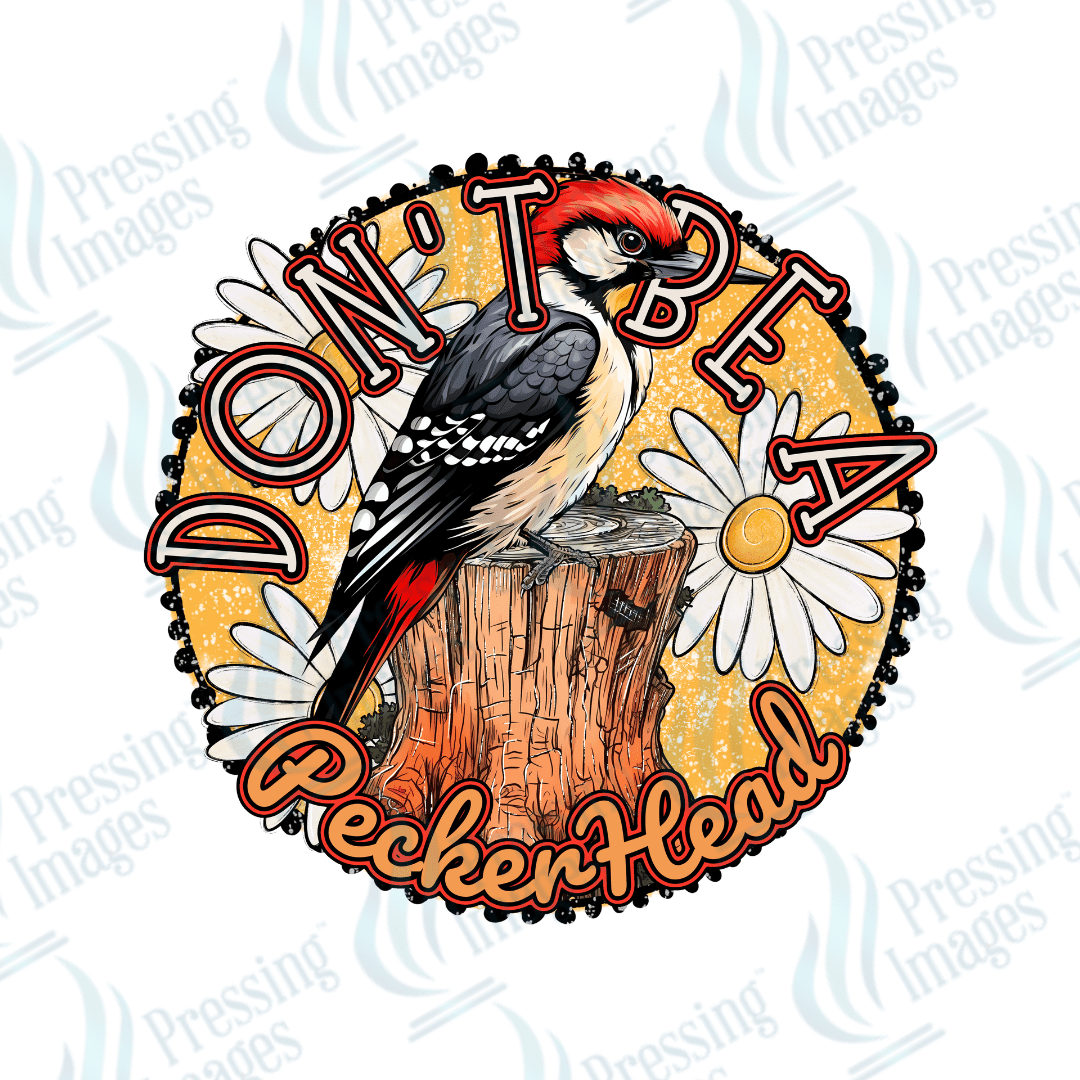 DTF 2951 Don't be a peckerhead - Pressing Images