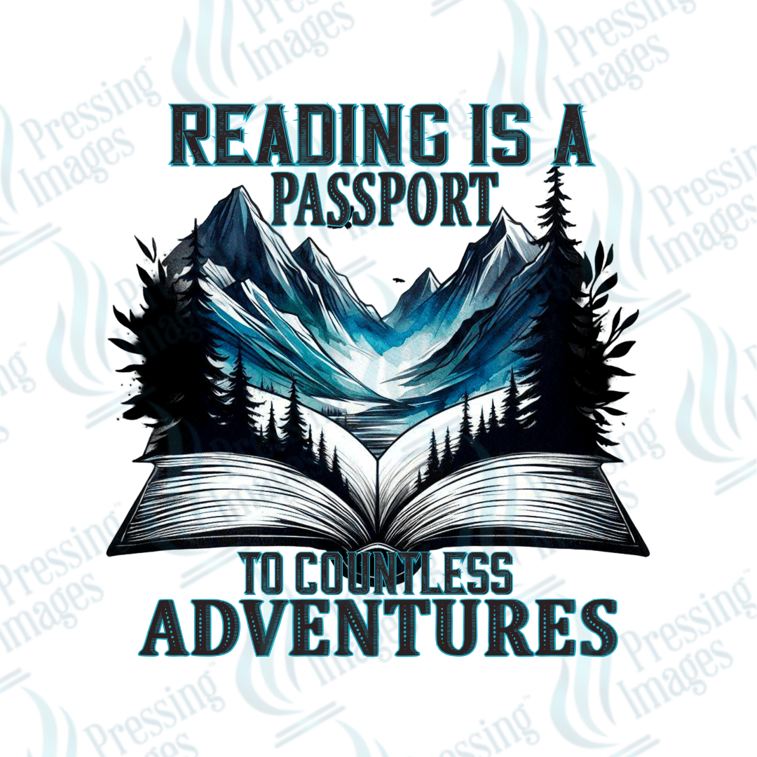 DTF 2956 Reading is a passport - Pressing Images