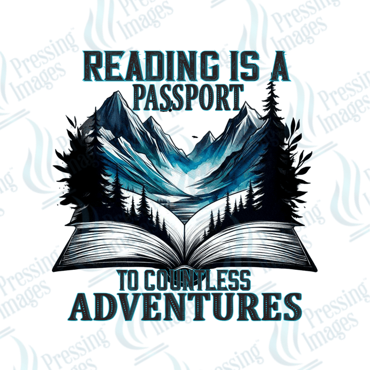 DTF 2956 Reading is a passport - Pressing Images