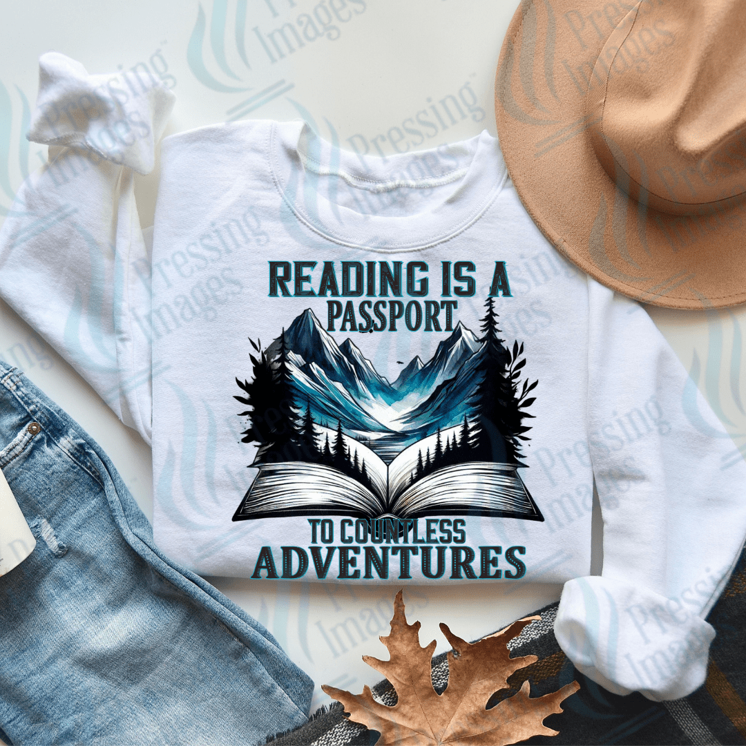 DTF 2956 Reading is a passport - Pressing Images