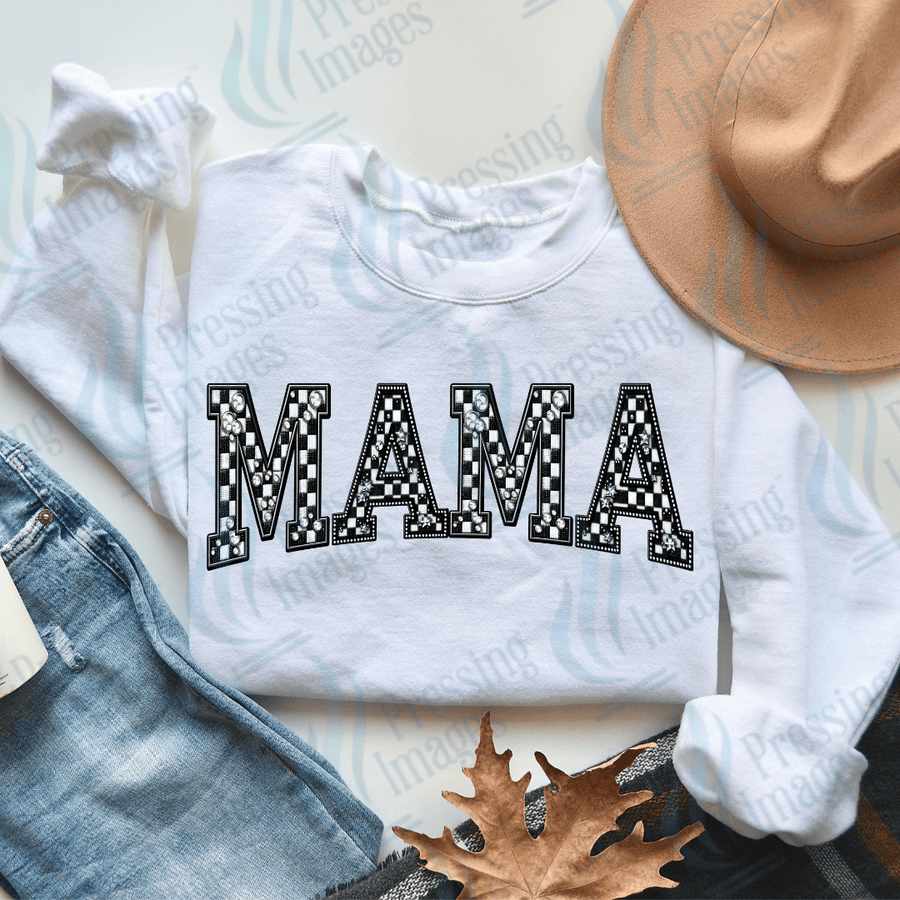 DTF 2985 Checkered mama - Pressing Images